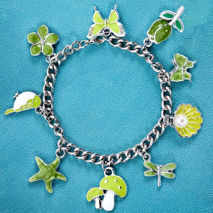 Silver-Tone Enamel Charms Set for DIY Jewelry Making - Image 4