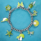 Silver-Tone Enamel Charms Set for DIY Jewelry Making - Image 4