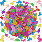 Foam Stickers, 7 Sheets 3D Glitter Foam Dinosaur Stickers by Unknown