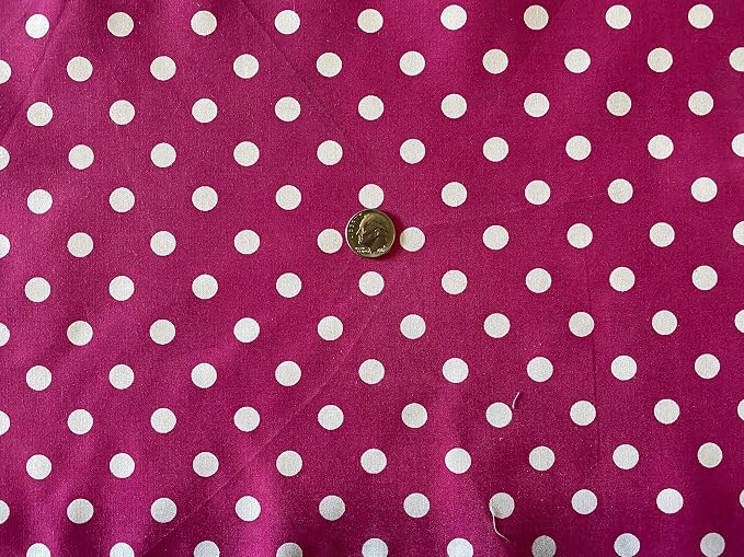 Valentina Textile inc Small Polka Dot Poly Cotton Multi-Colors 60" Wide by VALENTINATEXTILEINC