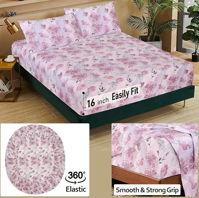 RUVANTI 100% Cotton Sheets – Twin Size Percale Bedding, Cooling & Breathable - Image 5