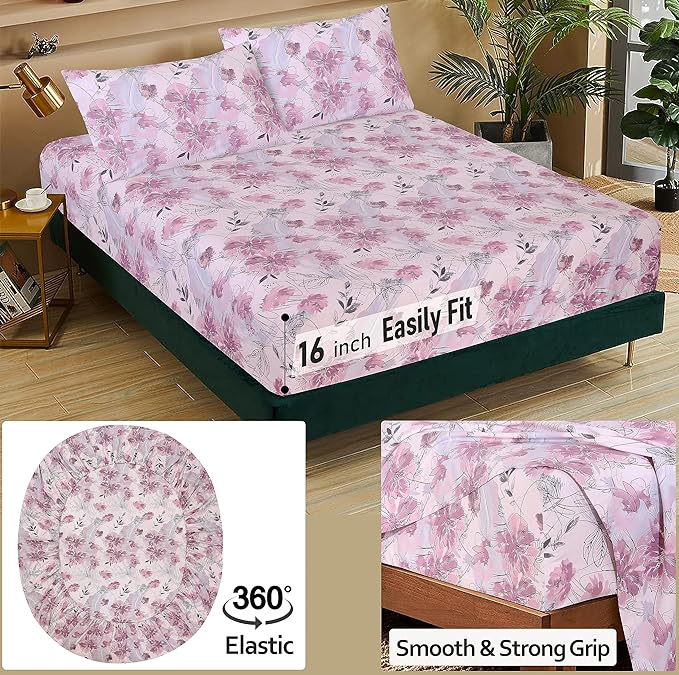 RUVANTI 100% Cotton Sheets – Twin XL Size Percale Bedding, Cooling & Breathable - Image 5