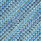 HANPATQUI 50PCS 8 x 8 inch Blue Printed 100% Cotton Fat Quarters Fabric - Image 3