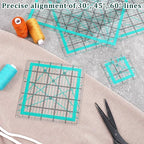 Quilting Rulers, 5 Square Quilting Templates - Image 7