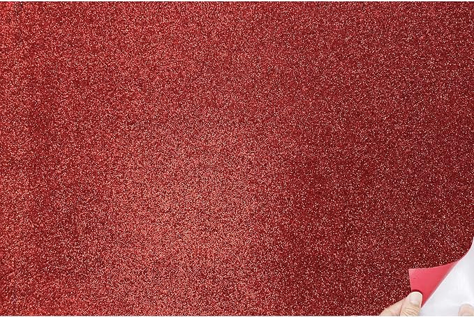 Allgala Jumbo Self-Adhesive Glitter EVA Foam Sheets 10 Pack 16x24 inch Paper by Allgala