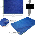 Allgala Jumbo Self-Adhesive Glitter EVA Foam Sheets 10 Pack 16x24 inch Paper - Image 2
