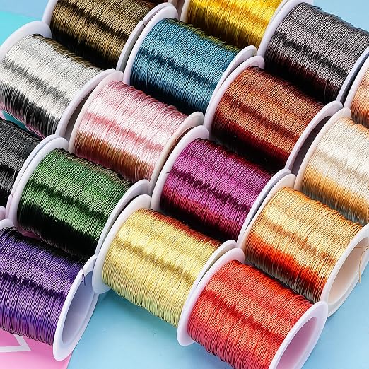 203 Feet Tarnish Resistant Copper Wires 24 Gauge/0.5mm Jewelry Craft Wires - Image 8
