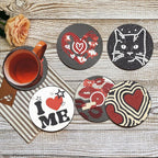 Bulerrylulu 8 Pcs Downtown Girl Diamond Painting Coasters Kits - Image 5