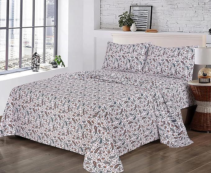 RUVANTI 100% Cotton Sheets – King Size Percale Bedding, Cooling & Breathable - Image 8