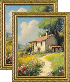 eletecpro 8x10 Vintage Picture Frame, Glass Cover, Horizontal or Vertical by eletecpro