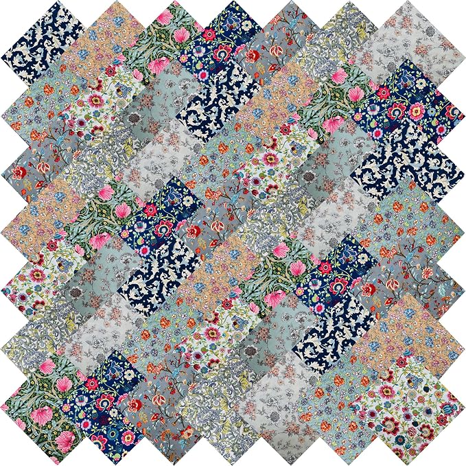 4"x4" 200pcs Cotton Fabric Squares by newamishquilt