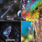U.S. Art Supply 12 X 12 Inch Black Art Canvas Board Panels 6 Pack - Image 7