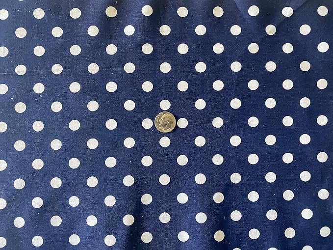 Valentina Textile inc Small Polka Dot Poly Cotton Multi-Colors 60" Wide by VALENTINATEXTILEINC