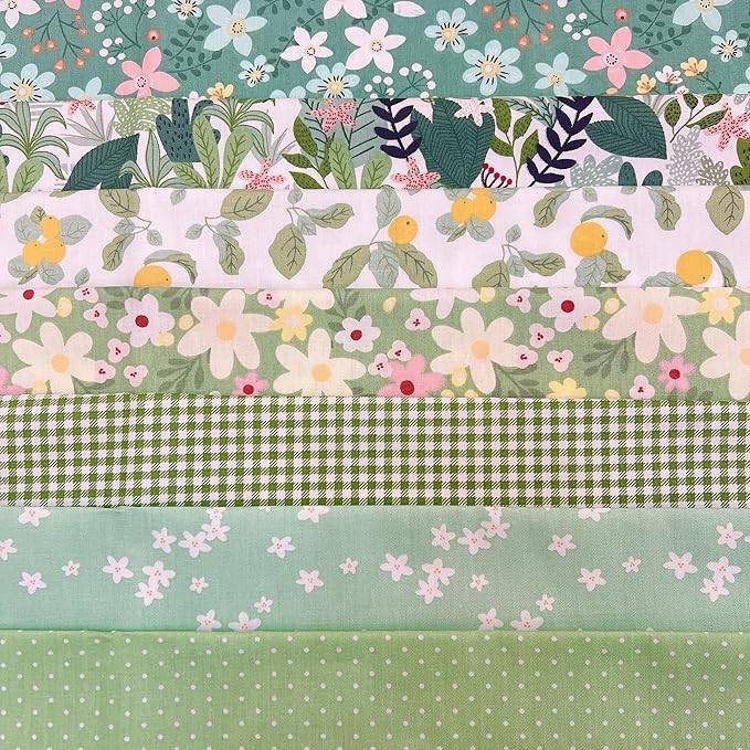 Cotton Fabric DIY Making Supplies Quilting Patchwork Fabric Fat Quarter Bundles by Antetek