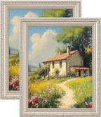 eletecpro 8x10 Vintage Picture Frame, Glass Cover, Horizontal or Vertical by eletecpro