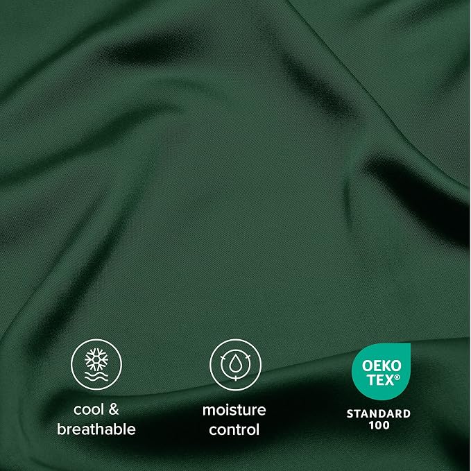 Bare Home 100% Rayon Made from Bamboo Luxury Standard Size Set of 2 Cooling - Image 4