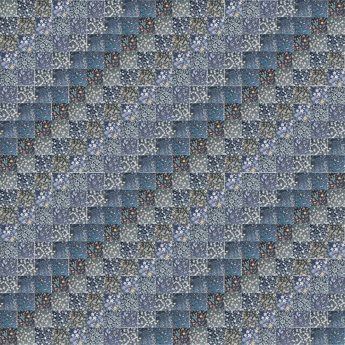 HANPATQUI 50PCS 5 x 5 inch Grey Printed 100% Cotton Fat Quarters Fabric - Image 3