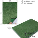 Allgala 12 Pack Glitter EVA Foam Paper 8 x 12inch Sheets-Green Color - Image 2