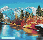 DIAMOND ART CLUB Autumn in Leavenworth Diamond Painting Kit, Fun DIY Crafts - Image 2