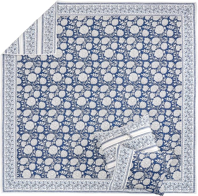 Levtex Home Adare Denim Reversible Full/Queen Quilt Set - Image 6