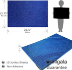 Allgala Jumbo Glitter EVA Foam Sheets 10 Pack 16x24 inch Paper Sheets- Royal - Image 2