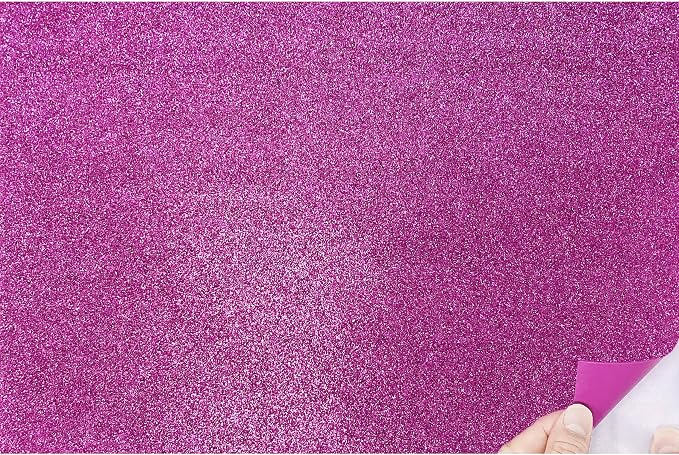 Allgala X-Large Self-Adhesive Glitter EVA Foam Sheets 12 Pack 12x16 inch by Allgala