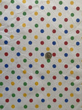 Valentina Textile inc Small Polka Dot Poly Cotton Multi-Colors 60" Wide by VALENTINATEXTILEINC