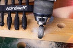 NordWolf 10-Piece Rotary Burr Wood Carving Rasp Files Set, - Image 9
