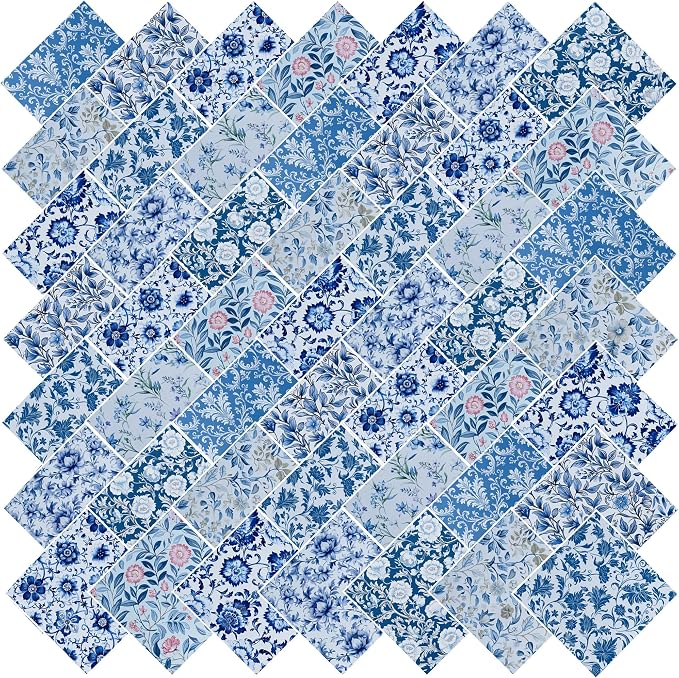 8"x8" 50pcs Cotton Fabric Squares by newamishquilt