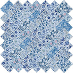 50pcs 10 x 10 inches Multicolor Cotton Fabric Bundle Squares by Unknown