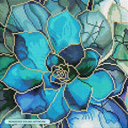 DIAMOND ART CLUB Shimmering Succulents Diamond Painting Kit, Fun DIY Crafts - Image 2