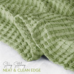 Utopia Bedding 100% Cotton Waffle Weave Blanket Queen Size - Image 3