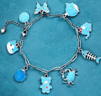Silver-Tone Enamel Charms Set for DIY Jewelry Making - Image 6