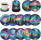 Bulerrylulu 12 Pcs Landscape Diamond Painting Coasters Kits by Bulerrylulu
