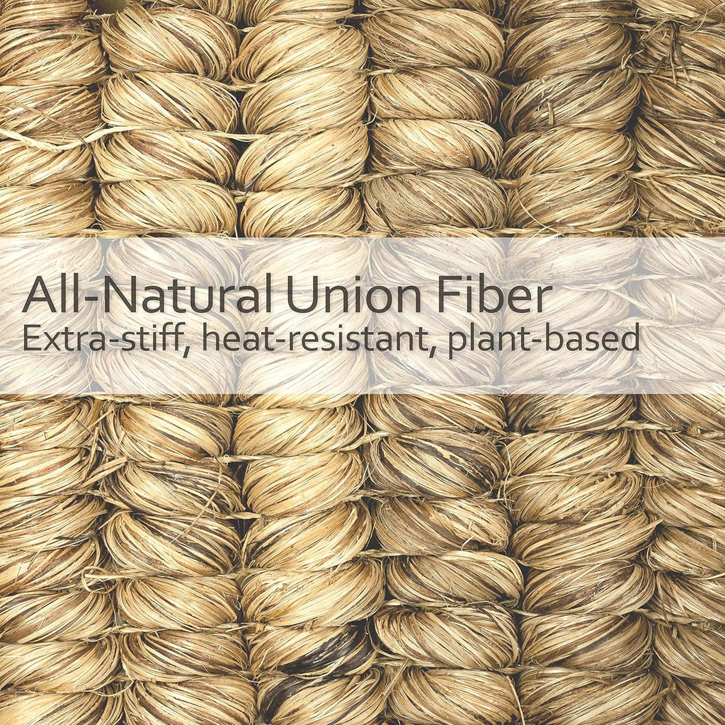 REDECKER Stiff Union Fiber Toilet Brush with Untreated Beechwood Handle - 14-1/2-inches - Made in Germany