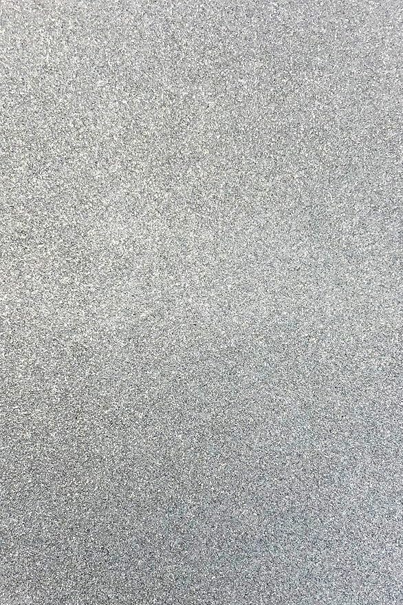 Allgala 12 Pack Glitter EVA Foam Paper 8 x 12inch Sheets-Silver-Perfect by Allgala