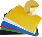 Allgala Jumbo Self-Adhesive Glitter EVA Foam Sheets 10 Pack 16x24 inch Paper - Image 3