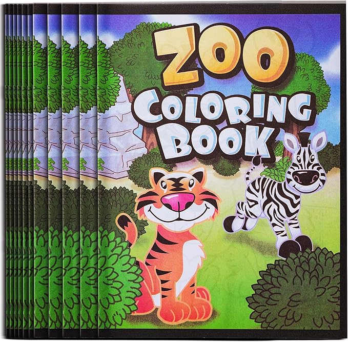 72Pcs Zoo Animal Coloring Books Bulk - Image 5