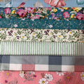 9.8" x 9.8" Cotton Fabric DIY Making Supplies Quilting Patchwork Fabric Fat by Antetek