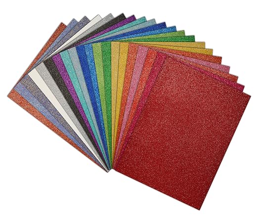 Better Office Products 20 Pack Glitter Foam Sheets - Image 2