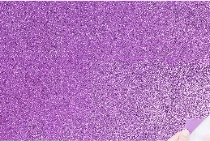 Allgala Jumbo Self-Adhesive Glitter EVA Foam Sheets 10 Pack 16x24 inch Paper by Allgala