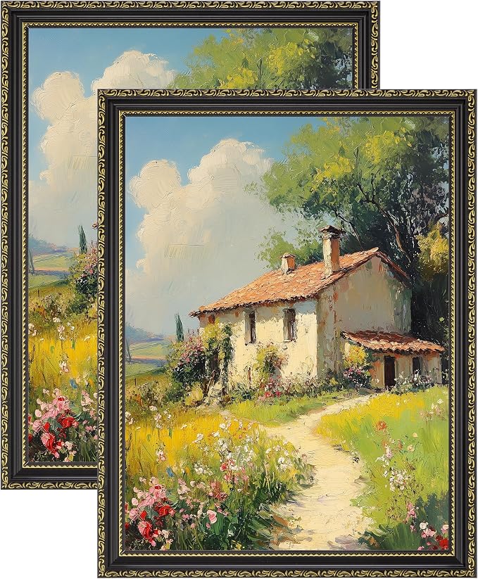 eletecpro 12x16 Vintage Picture Frame, Glass Cover, Horizontal or Vertical by eletecpro