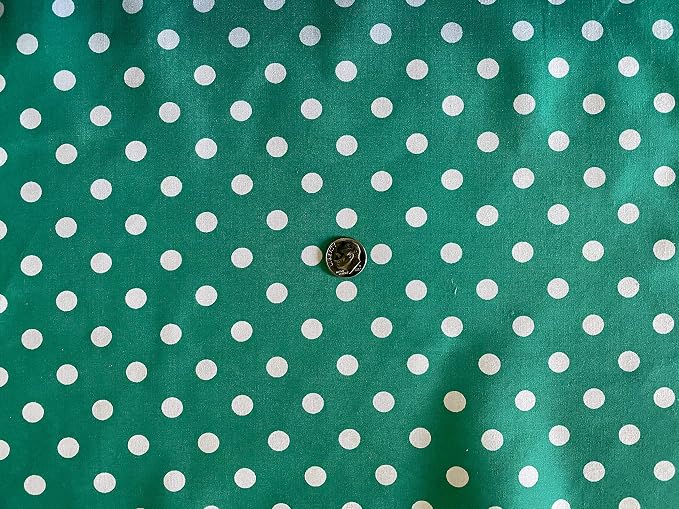 Valentina Textile inc Small Polka Dot Poly Cotton Multi-Colors 60" Wide by VALENTINATEXTILEINC
