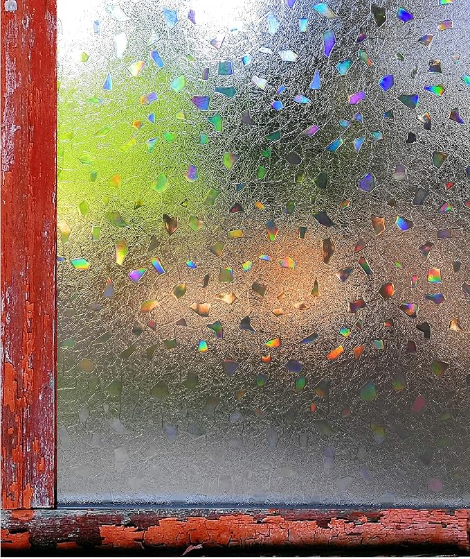 Window Film Stained Glass Frosted Decoration Art Window Privacy Film Static - Image 7
