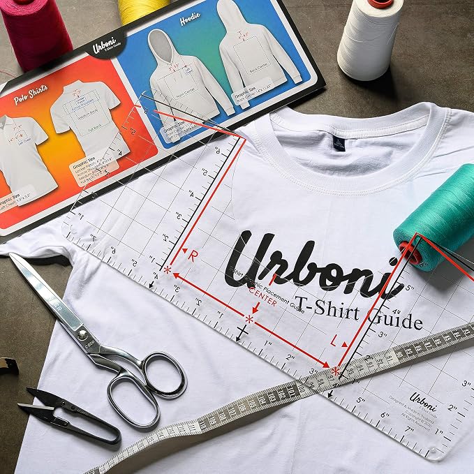 Tshirt Ruler Guide for Vinyl Alignment, Shirt Measurement Tool Placement Center - Image 9