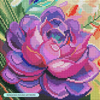 DIAMOND ART CLUB Lolite Succulent Diamond Painting Kit, Fun DIY Crafts - Image 2