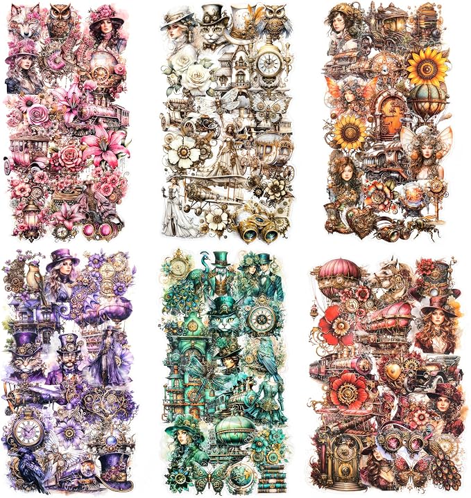 Yoksas Vintage Victorian Steampunk Stickers by YOKSAS