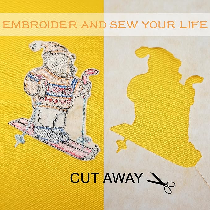 New brothread Cut Away Machine Embroidery Stabilizer Backing 10" x 50 Yd roll - Image 6