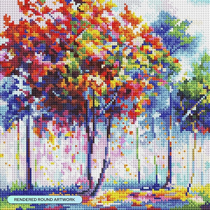 DIAMOND ART CLUB Shades of Solitude Diamond Painting Kit, Fun DIY Crafts - Image 2