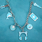 Silver-Tone Enamel Charms Set for DIY Jewelry Making - Image 5